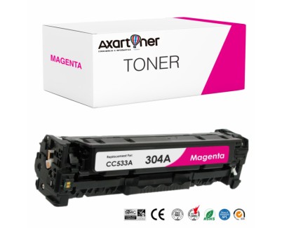 Compatible HP CC533A / 304A Magenta Cartucho de Toner