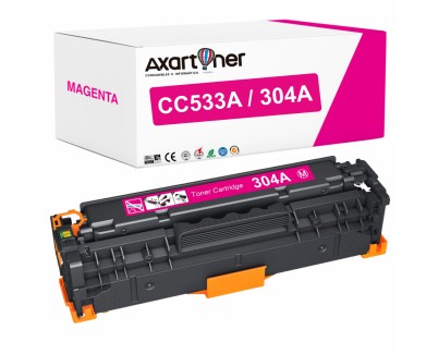 Compatible HP CC533A / 304A Magenta Cartucho de Toner para HP Color Laserjet CP2320 CM2320NF CM2320FXI CP2025 CP2025N CP2025DN