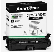 Compatible HP CE250X / CE250A - 504X / 504A Negro Cartucho de Toner para HP Color LaserJet CP3525dn, CP3525n, CP3525x, CM3530, CM3530fs