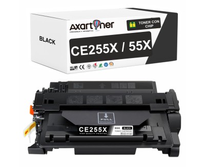 Compatible HP CE255X / 55X Negro Cartucho de Toner para HP LaserJet Enterprise serie P3010, P3015, 500 MFP 525 / LaserJet Pro 500 MFP M251