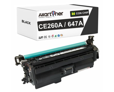 Compatible HP CE260A / 647A Negro Cartucho de Toner para HP Color LaserJet CM4540 / CP4025 / CP4520 / CP4525