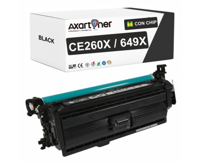 Compatible HP CE260X / 649X Negro Cartucho de Toner para HP Color LaserJet CP4520 / CP4525