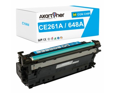 Compatible HP CE261A / 648A Cyan Cartucho de Toner para HP Color LaserJet CP420 / CP4025 / CP4520 / CP4525