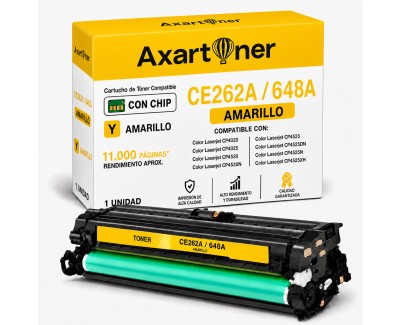 Compatible HP CE262A / 648A Amarillo Cartucho de Toner para HP Color LaserJet CP420 / CP4025 / CP4520 / CP4525
