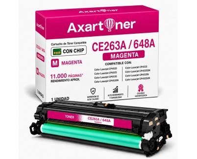 Compatible HP CE263A / 648A Magenta Cartucho de Toner para HP Color LaserJet CP420 / CP4025 / CP4520 / CP4525