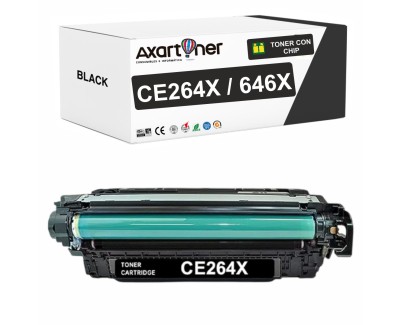 Compatible HP CE264X / 646X Negro Cartucho de Toner para HP Color LaserJet Enterprise CM4540 MFP, CM4540f MFP, CM4540fskm MFP
