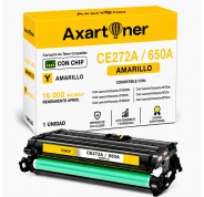 Compatible HP CE272A / 650A Amarillo Cartucho de Toner para HP Color LaserJet Enterprise M750dn, M750dn, M750n, M750n, M750xh, M750xh, CP5525dn, CP5525n, CP5525xh