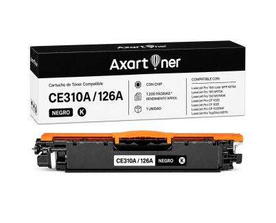 Compatible HP CE310A / 126A Negro Cartucho de Toner para HP LaserJet Pro CP1025NW CP1025 M275, HP LaserJet Pro 100 Color MFP M175NW M175A