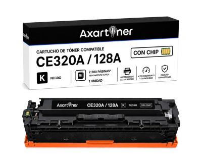 Compatible HP CE320A /128A Negro Cartucho de Toner