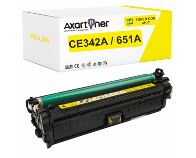 Compatible HP CE342A / 651A Amarillo Cartucho de Toner para LaserJet Enterprise 700 Color MFP M775, MFP M775dn, MFP M775f, MFP M775z, MFP M775z+