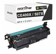 Compatible HP CE400X / CE400A - 507X / 507A Negro Cartucho de Toner para HP LaserJet Enterprise 500 Color M551 M551N M551DN M551XH M575f M575c M575dn M570dw M570dn