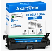 Compatible HP CE401A / 507A Cyan Cartucho de Toner para HP LaserJet Enterprise 500 Color M551 M551N M551DN M551XH M575f M575c M575dn M570dw M570dn