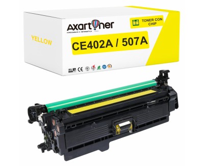 Compatible HP CE402A / 507A Amarillo Cartucho de Toner para HP LaserJet Enterprise 500 Color M551 M551N M551DN M551XH M575f M575c M575dn M570dw M570dn