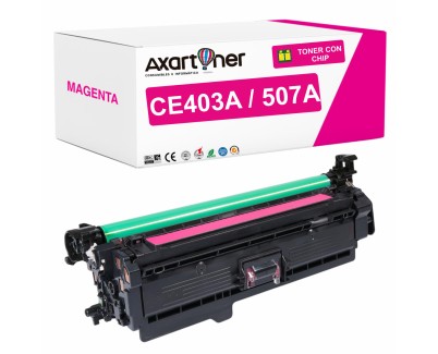 Compatible HP CE403A / 507A Magenta Cartucho de Toner para HP LaserJet Enterprise 500 Color M551 M551N M551DN M551XH M575f M575c M575dn M570dw M570dn