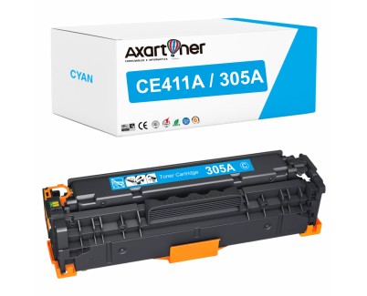 Compatible HP CE411A / 305A Cyan Cartucho de Toner para HP LaserJet Pro 400 Color MFP M475dn MFP M475dw M451dn M451nw M451dw Pro 300 Color MFP M375nw