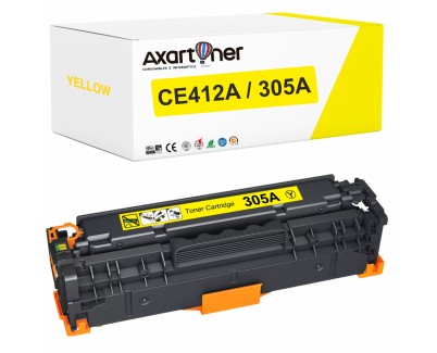 Compatible HP CE412A / 305A Amarillo Cartucho de Toner para HP LaserJet Pro 400 Color MFP M475dn MFP M475dw M451dn M451nw M451dw Pro 300 Color MFP M375nw