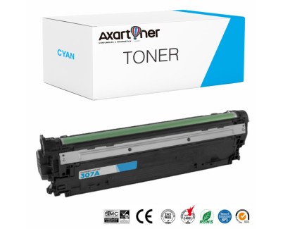 Compatible HP CE741A / 307A Cyan Cartucho de Toner para HP Color LaserJet CP5225, CP5200, CP5220