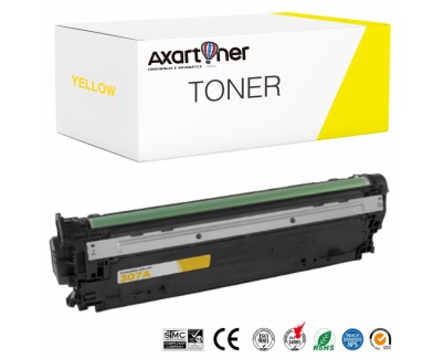 Compatible HP CE742A / 307A Amarillo Cartucho de Toner para HP Color LaserJet CP5225, CP5200, CP5220