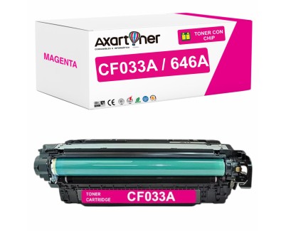 Compatible HP CF033A / 646A Magenta Cartucho de Toner para HP Color LaserJet Enterprise CM4540 MFP, CM4540f MFP, CM4540fskm MFP