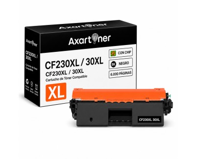 Compatible HP CF230A XL / 30X Negro Cartucho de Toner Alta Capacidad / Jumbo