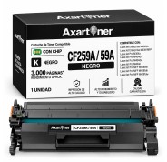 Compatible HP CF259A / 59A - CON CHIP - Negro Cartucho de Toner para HP LaserJet Pro M304a, M404dn, M404dw, M404n, MFP M428dw, MFP 428fdn, MFP M428fdw, Enterprise M406dn, MFP M430f
