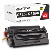 Compatible Pack x2 HP CF259X / 59X - CON CHIP ACTUALIZADO - Negro Cartucho de Toner para HP LaserJet Pro M304, M404, MFP M428