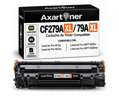 Compatible HP CF279A XL / 79X Negro Cartucho de Toner Alta Capacidad / Jumbo para HP LaserJet Pro M12a / M12w / MFP M26a / MFP M26nw