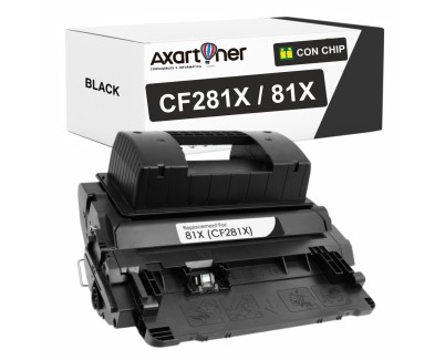 Compatible HP CF281X / 81X Negro Cartucho de Toner para HP LaserJet Enterprise Flow MFP M630z, M605dn, M605n, M605x, M606dn, M606x, MFP M630dn, MFP M630f, MFP M630h