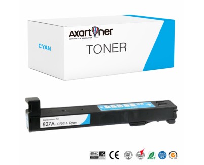 Compatible HP CF301A / 827A Cyan Cartucho de Toner