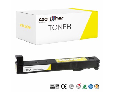 Compatible HP CF302A / 827A Amarillo Cartucho de Toner para HP Color LaserJet Enterprise MFP M880