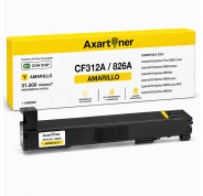 Compatible HP CF312A / 826A Amarillo Cartucho de Toner para HP LaserJet Enterprise M850, M855DN, M855X, M855XH