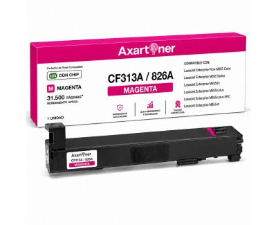Compatible HP CF313A / 826A Magenta Cartucho de Toner para HP LaserJet Enterprise M850, M855DN, M855X, M855XH