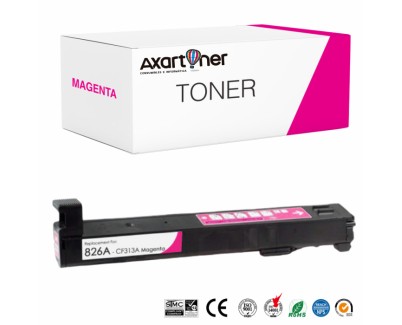 Compatible HP CF313A / 826A Magenta Cartucho de Toner para HP LaserJet Enterprise M850, M855DN, M855X, M855XH