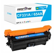 Compatible HP CF331A / 654A Cyan Cartucho de Toner para HP LaserJet Enterprise M651dn, M651n, M651xh , M651xhm