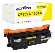 Compatible HP CF332A / 654A Amarillo Cartucho de Toner para HP LaserJet Enterprise M651dn, M651n, M651xh , M651xhm