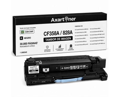 Compatible HP CF358A / 828A Negro Tambor de Imagen (Drum) para Color LaserJet Enterprise Flow MFP M880z M880z+ M855x+ M855xh M855dh M880 M855