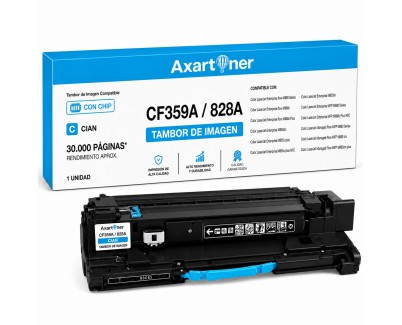 Compatible HP CF359A / 828A Cyan Tambor de Imagen (Drum) para Color LaserJet Enterprise Flow MFP M880z M880z+ M855x+ M855xh M855dh M880 M855