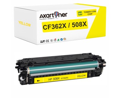 Compatible HP CF362X / 508X Amarillo Cartucho de Toner para HP Color LaserJet Enterprise M552dn M553dn M553n M553x LaserJet Enterprise M577c M577dn M577f