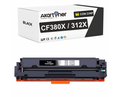 Compatible HP CF380X / 312X Negro Cartucho de Toner para HP Color LaserJet Pro MFP M476dn / M476dw / M476nw