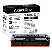 Compatible HP CF400X / CF400A Negro Cartucho de Toner 201X / 201A para Color LaserJet Pro M252dw, M252n, MFP M274dn, MFP M274n, MFP M277dw, MFP M277n