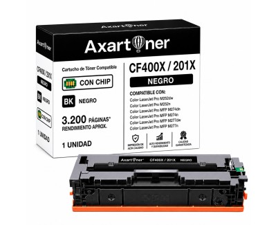 Compatible HP CF400X / CF400A Negro Cartucho de Toner 201X / 201A para Color LaserJet Pro M252dw, M252n, MFP M274dn, MFP M274n, MFP M277dw, MFP M277n