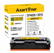 Compatible HP CF402X / CF402A Amarillo Cartucho de Toner 201X / 201A para Color LaserJet Pro M252dw, M252n, MFP M274dn, MFP M274n, MFP M277dw, MFP M277n
