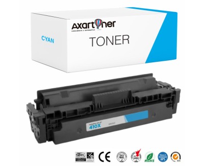 Compatible HP CF411X / CF411A Cyan Cartucho de Toner 410X / 410A para HP Color Laserjet Pro M452 - MFP M377, M477