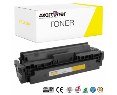 Compatible HP CF412X / CF412A Amarillo Cartucho de Toner 410X / 410A para HP Color Laserjet Pro M452 - MFP M377, M477