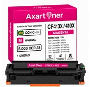 Compatible HP CF413X / CF413A Magenta Cartucho de Toner 410X / 410A para HP Color LaserJet Pro M452dn M452nw MFP M377dw MFP M477fdn MFP M477fdw MFP M477fnw