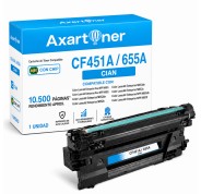 Compatible HP CF451A / 655A Cyan Cartucho de Toner para HP Color LaserJet Enterprise Flow MFP M681z, MFP M682z / Color LaserJet Enterprise M652, MFP M681 MFP M653x