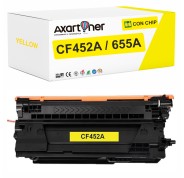 Compatible HP CF452A / 655A Amarillo Cartucho de Toner para HP Color LaserJet Enterprise Flow MFP M681z, MFP M682z / Color LaserJet Enterprise M652, MFP M681 MFP M653x