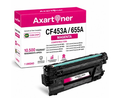 Compatible HP CF453A / 655A Magenta Cartucho de Toner para HP Color LaserJet Enterprise Flow MFP M681z, MFP M682z / Color LaserJet Enterprise M652, MFP M681 MFP M653x