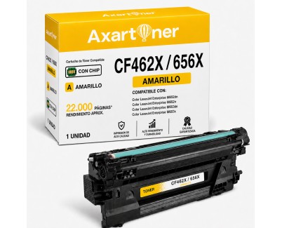 Compatible HP CF462X / 656X Amarillo Cartucho de Toner para HP Color LaserJet Enterprise M652dn / M652n / M653dn / M653x