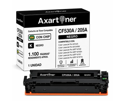 Compatible HP CF530A / 205A Negro Cartucho de Toner para HP Color LaserJet Pro M154a M154nw MFP M180 MFP M180n MFP M181 MFP M181fw